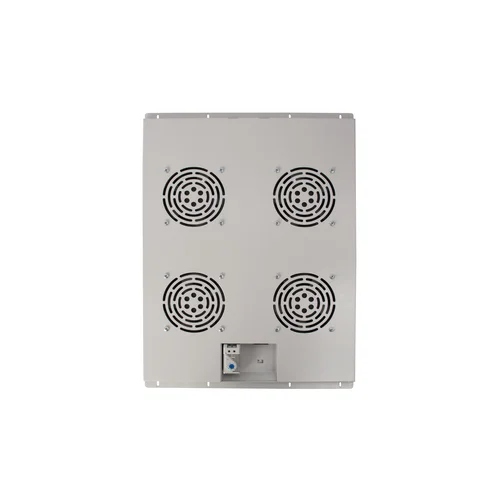 Блок вентиляторов для шкафов TFC глубиной 800мм, 4 вентилятора с терморегулятором, серый